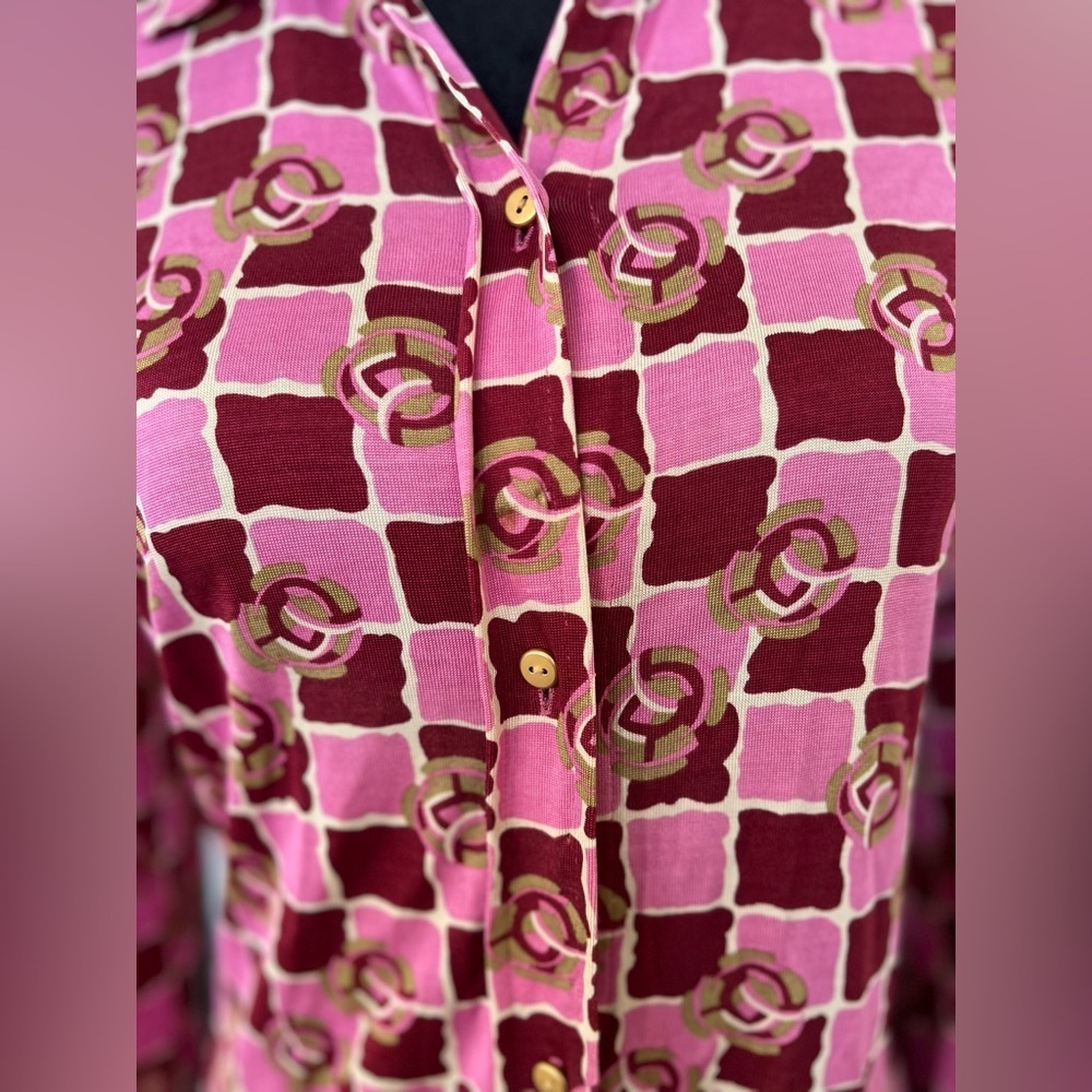 Cacharel Vintage Retro Pink Dress - Picture 3 of 8